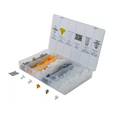 Assortiment de clips de fixation automobiles pour Renault | 300 pièces