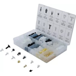 Assortiment de clips de fixation automobiles pour Peugeot & Citroën | 345 pièces