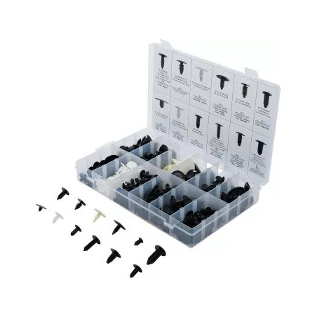 Assortiment de clips « arbre de Noël » pour GM, VW, Chrysler, BMW, Nissan, Ford | 340 pièces