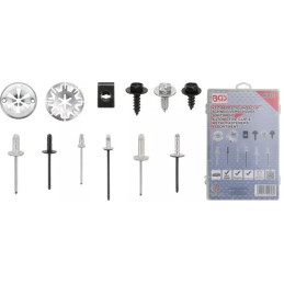 Assortiment de clips de fixation automobiles pour Audi, VW, Toyota, Mercedes-Benz, BMW | 400 pièces