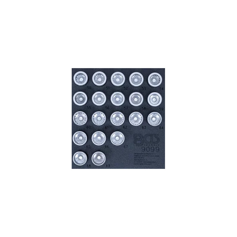 Insert de servante d'atelier 1/6 : Jeux d'écrous de roue pour Porsche et VW Touareg | 20 pièces Insert de servante d'atelier 1/6 : Jeux d'écrous de roue pour Porsche et VW Touareg | 20 pièces