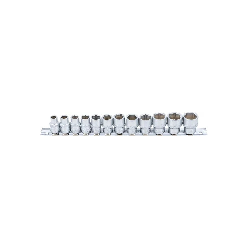 Jeu de Douilles, six pans | 10 mm (3/8") | 8 - 19 mm | 12 pièces Jeu de Douilles, six pans | 10 mm (3/8") | 8 - 19 mm | 12 pièces