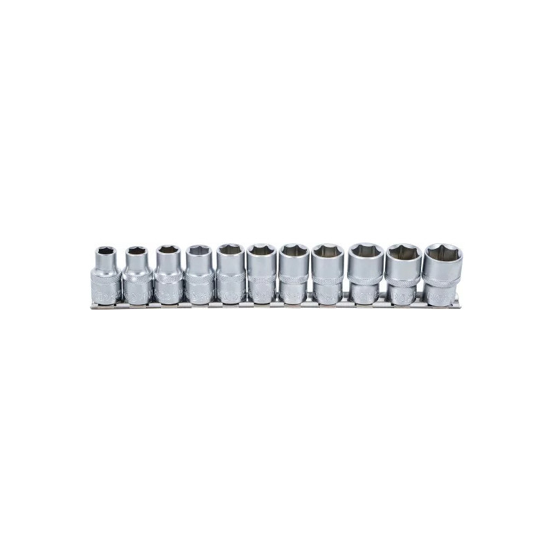 Jeu de Douilles, six pans | 12,5 mm (1/2") | 10 - 21 mm | 11 pièces Jeu de Douilles, six pans | 12,5 mm (1/2") | 10 - 21 mm | 11 pièces