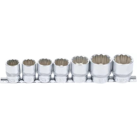 Jeu de Douilles, douze pans | 12,5 mm (1/2") | 20 - 32 mm | 7 pièces
