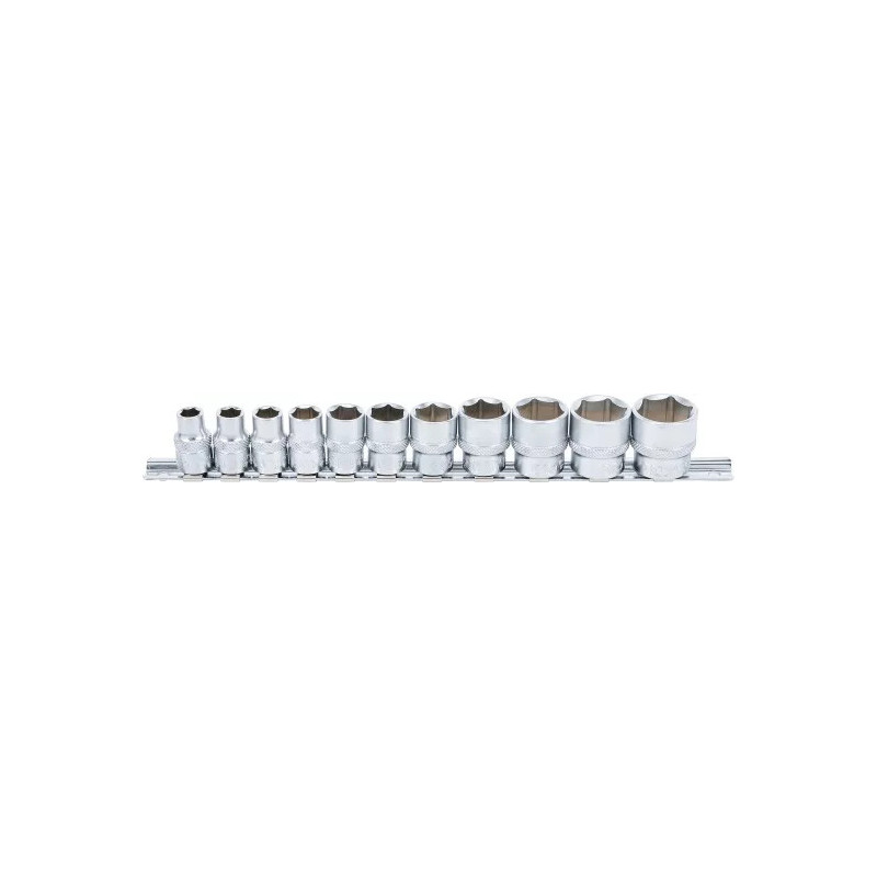 Jeu de Douilles, six pans | 10 mm (3/8") | 5/16" - 7/8" | 11 pièces Jeu de Douilles, six pans | 10 mm (3/8") | 5/16" - 7/8" | 11 pièces