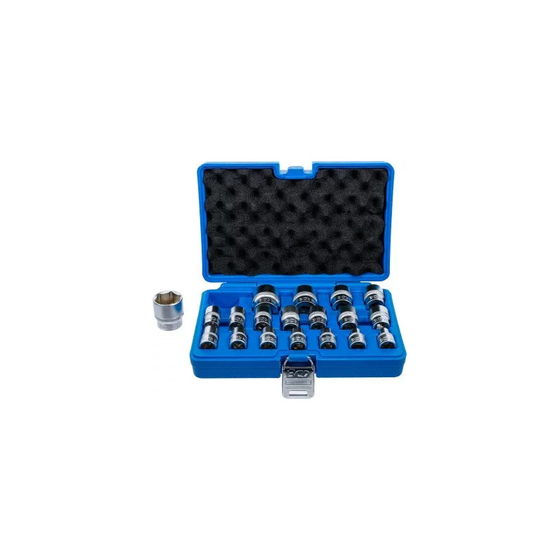 Jeu de Douilles, six pans | 12,5 mm (1/2") | 8 - 32 mm | 19 pièces Jeu de Douilles, six pans | 12,5 mm (1/2") | 8 - 32 mm | 19 pièces