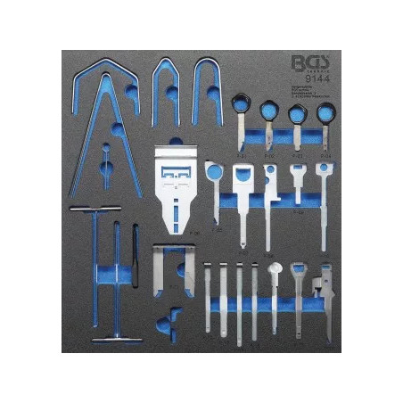 Insert de servante d’atelier 2/3 : Kit de démontage de radio | 52 pièces