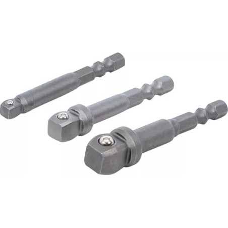 Jeu d’adaptateurs à bascule de perceuse | 6,3 mm (1/4") | 3 pièces
