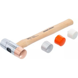 Maillet avec tête interchangeable | manche Hickory | Ø 35 mm
