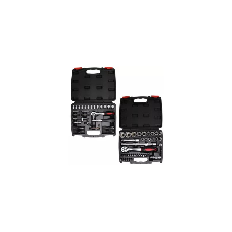 Coffret de douilles | 6,3 mm (1/4") / 12,5 mm (1/2") | 174 pièces