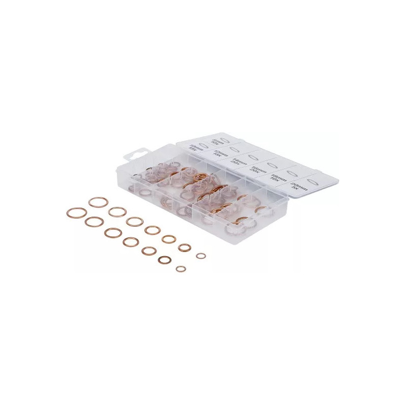 Assortiment de joints toriques | cuivre | Ø 6 - 20 mm | 95 pièces Assortiment de joints toriques | cuivre | Ø 6 - 20 mm | 95 pièces