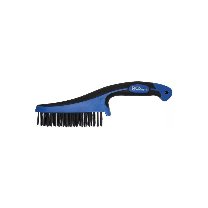 Brosse acier à poignée plastique | 282 mm Brosse acier à poignée plastique | 282 mm