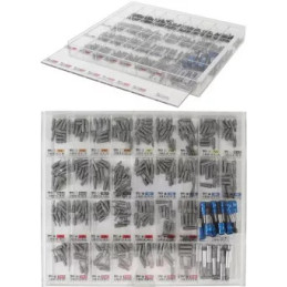 Jeu d’embouts et de porte-embouts | en présentoir de vente | transmission par hexagone mâle 6,3 mm (1/4") | 340 pièces