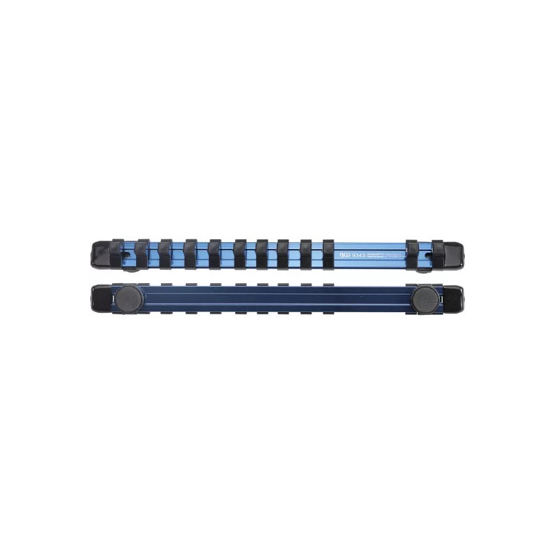 Rail de support pour 12 douilles de clé à douille | aimanté | pour 10 mm (3/8") Rail de support pour 12 douilles de clé à douille | aimanté | pour 10 mm (3/8")