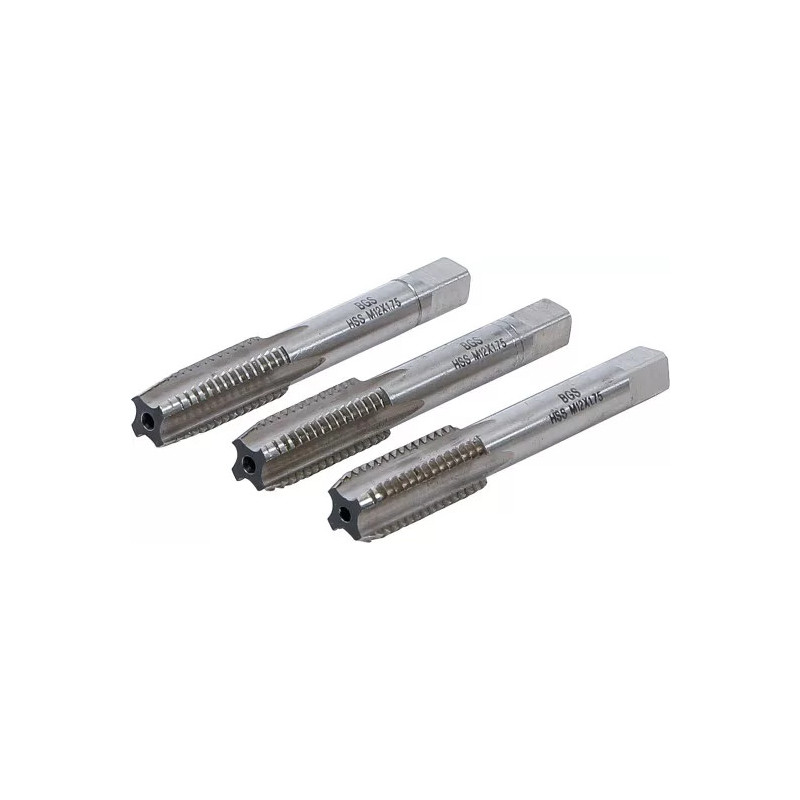 Jeu de tarauds | pré-taraud et filière | HSS-G | M12 x 1,75 | 3 pièces Jeu de tarauds | pré-taraud et filière | HSS-G | M12 x 1,75 | 3 pièces