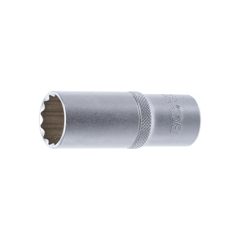 Douille pour clé, douze pans, longue | 12,5 mm (1/2") | 21 mm Douille pour clé, douze pans, longue | 12,5 mm (1/2") | 21 mm
