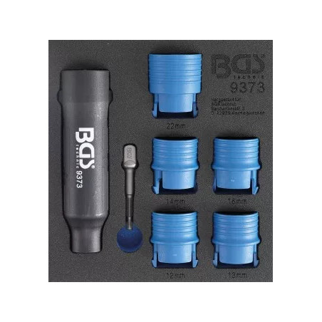Insert de servante d'atelier 1/6 : Jeu de brosses de nettoyage pour goujons et boulons d’écrous de roues