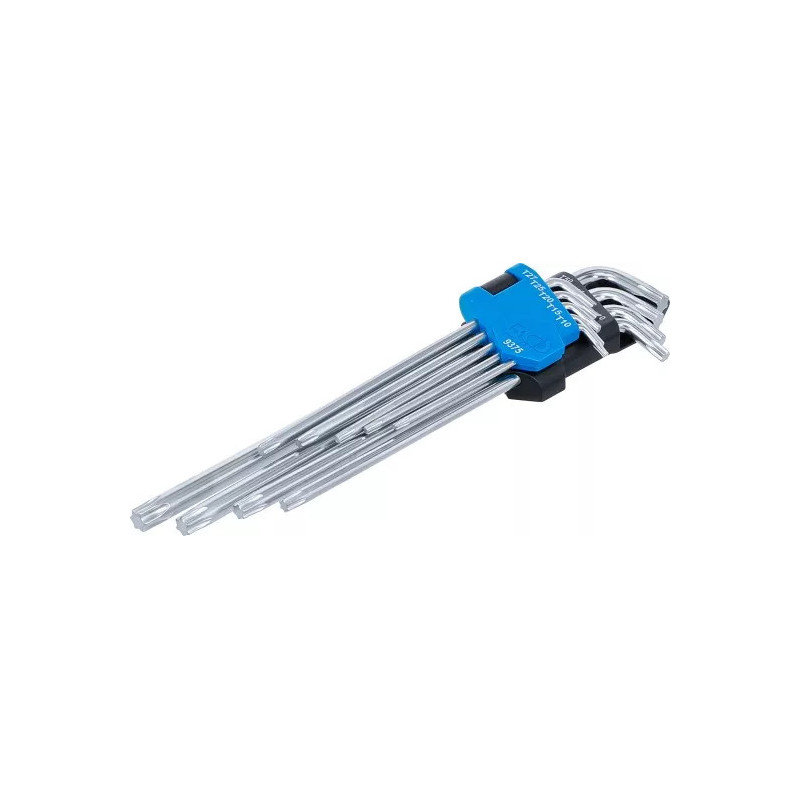 Jeu de clés allen | extra longues + extra courtes | Profil T (pour Torx) T10 - T50 | 9 pièces Jeu de clés allen | extra longues + extra courtes | Profil T (pour Torx) T10 - T50 | 9 pièces