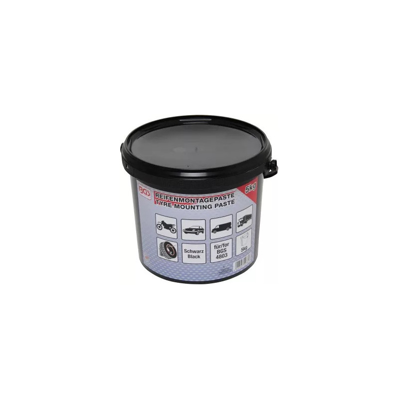 Graisse crême de montage de pneus | noire | 5 kg Graisse crême de montage de pneus | noire | 5 kg