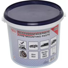 Graisse crême de montage de pneus, pour pneus run-flat | bleue | 5 kg