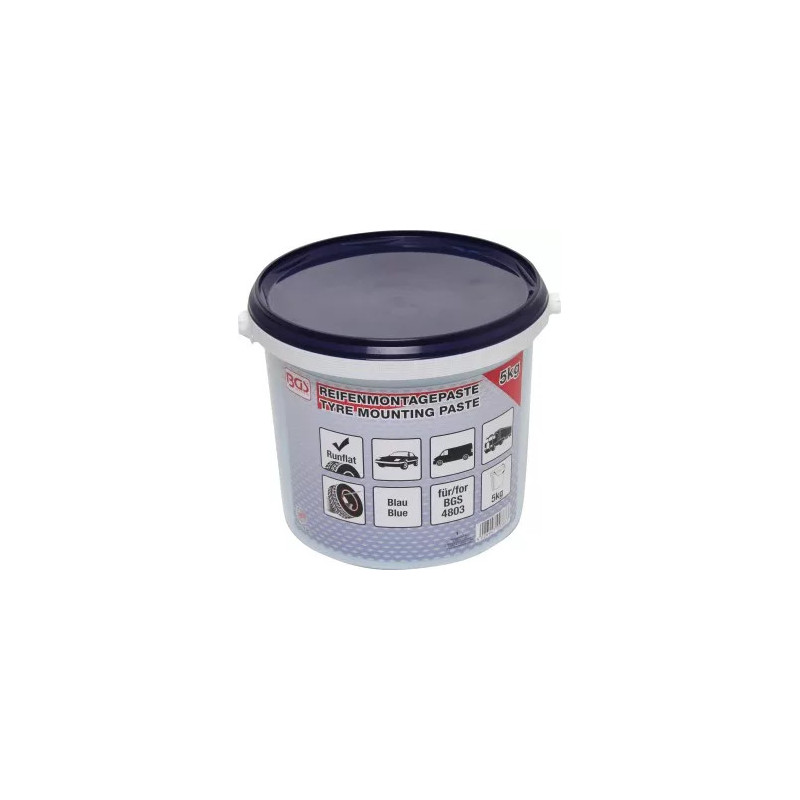 Graisse crême de montage de pneus, pour pneus run-flat | bleue | 5 kg Graisse crême de montage de pneus, pour pneus run-flat | bleue | 5 kg