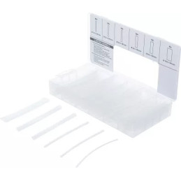 Assortiment de gaines rétractables | transparentes | 150 pièces
