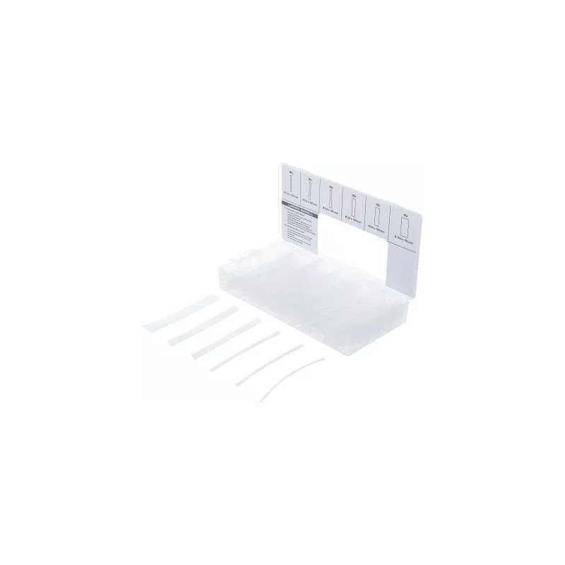Assortiment de gaines rétractables | transparentes | 150 pièces Assortiment de gaines rétractables | transparentes | 150 pièces