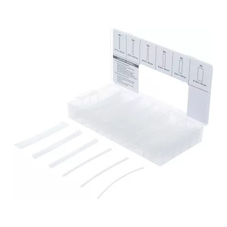 Assortiment de gaines rétractables | transparentes | 150 pièces