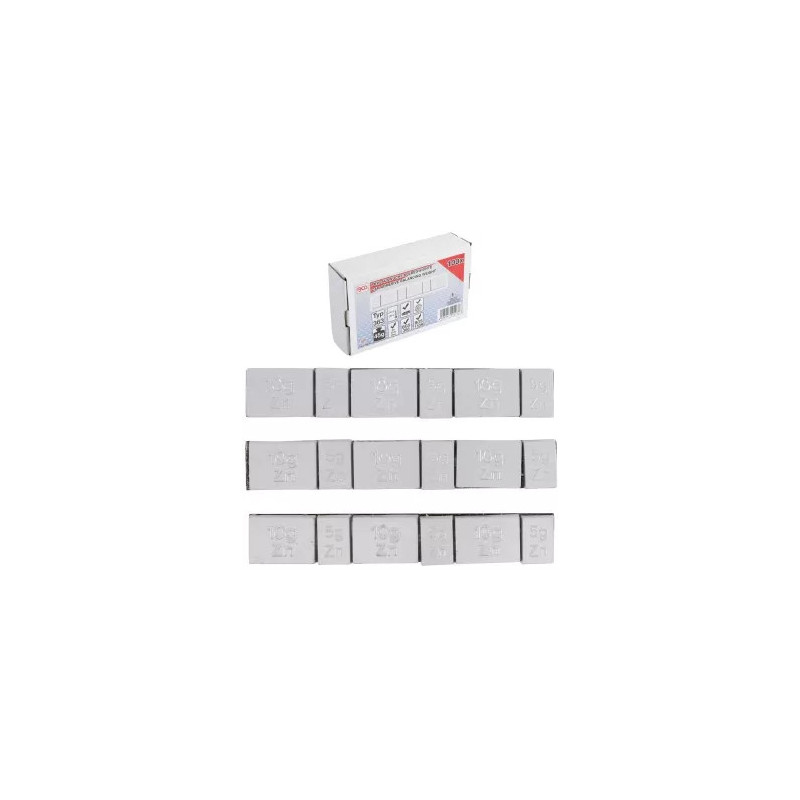 Poids d’équilibrage autocollants | type 363 | 45 g | 100 pièces Poids d’équilibrage autocollants | type 363 | 45 g | 100 pièces