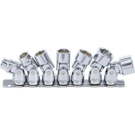 Jeu de douilles articulées, six pans | carré femelle 10 mm (3/8") | 3/8" - 3/4" | en pouces | 7 pièces