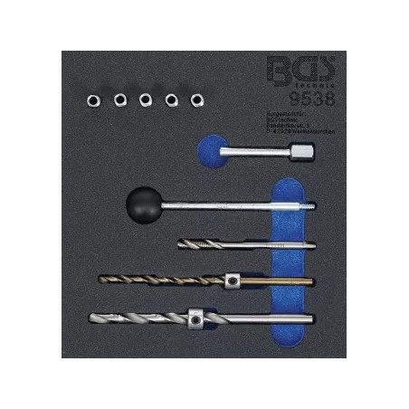 Insert de servante d'atelier 1/6: Kit de réparation de filetages | pour vis de fixation d’injecteur | 10 pièces