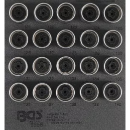 Insert de servante d'atelier 1/6 : Jeu d’outils pour écrous antivol pour Opel (type C) | 20 pièces