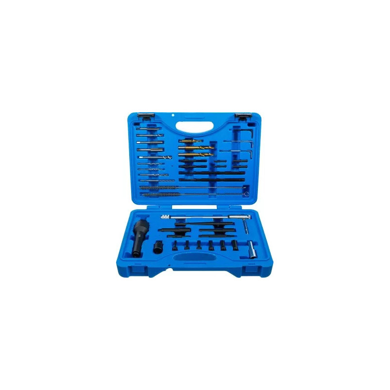 Jeu d’extraction de bougies de préchauffage et de réparation de filetages | M8, M10 | 41 pièces