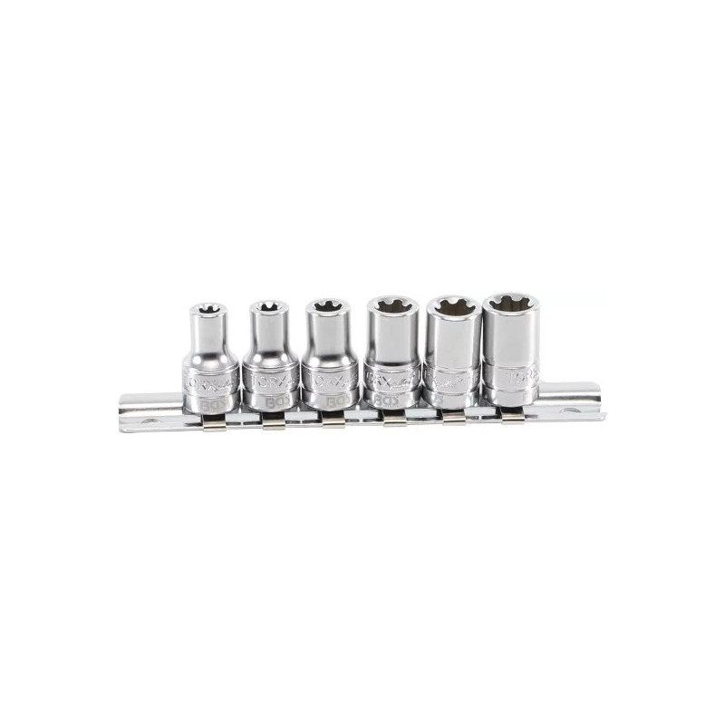Jeu de douilles, profil T Plus (pour Torx Plus) | 6,3 mm (1/4") | 6EP - 12EP | 6 pièces Jeu de douilles, profil T Plus (pour Torx Plus) | 6,3 mm (1/4") | 6EP - 12EP | 6 pièces