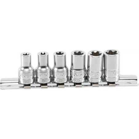 Jeu de douilles, profil T Plus (pour Torx Plus) | 6,3 mm (1/4") | 6EP - 12EP | 6 pièces