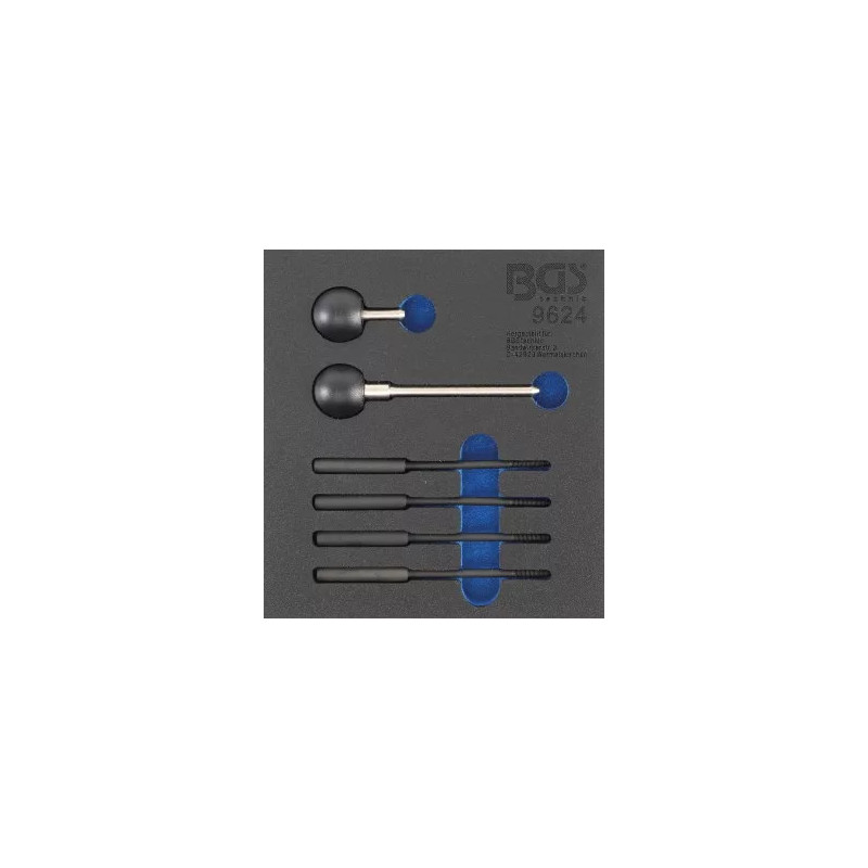 Insert de servante d'atelier 1/6 : Outil de fixation de vilebrequin | pour Porsche Boxster, 911 M96 Insert de servante d'atelier 1/6 : Outil de fixation de vilebrequin | pour Porsche Boxster, 911 M96