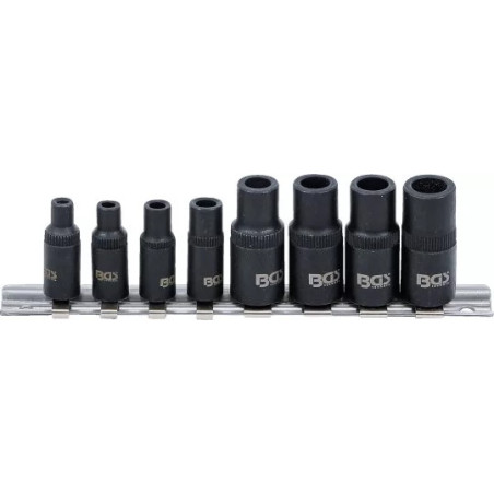 Jeu de mandrins à tarauds | 6,3 mm (1/4") / 10 mm (3/8") | magnétique | 8 pièces