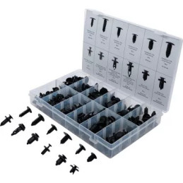 Assortiment de clips sapin plastiques | universels | 192 pièces
