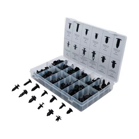 Assortiment de clips sapin plastiques | universels | 192 pièces