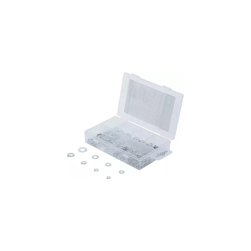 Assortiment de rondelles / rondelles Grower | Ø 4 - 8 mm | 250 pièces Assortiment de rondelles / rondelles Grower | Ø 4 - 8 mm | 250 pièces