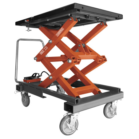 table élévatrice mobile, 1.0T, déblocage pneumatique