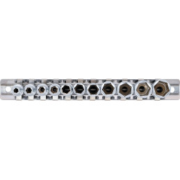Jeu de douilles, six pans, longues | 6,3 mm (1/4") | 4 - 13 mm | 11 pièces