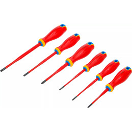 Jeu de tournevis VDE | pointe extra fine | 6 pcs.