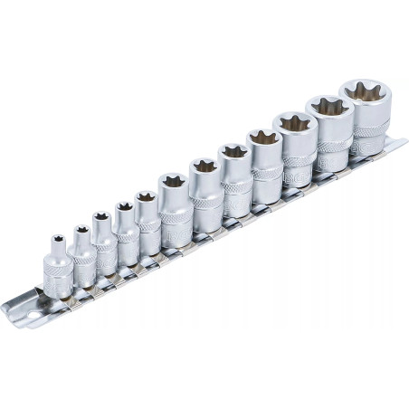 Jeu de Douilles | 6,3 mm (1/4") + 10 mm (3/8") | E4 - E20 | 12 pièces