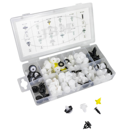 ÉTUI DE CLIPS EN PLASTIQUE POUR PANNEAUX DE PORTE PEUGEOT/CITROËN 93 PCS