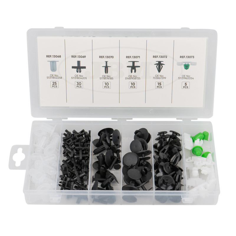 ÉTUI DE CLIPS EN PLASTIQUE POUR BMW 95 PCS ÉTUI DE CLIPS EN PLASTIQUE POUR BMW 95 PCS