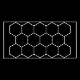 ENSEMBLE DE PLAFONNIERS LED HEXAGONAUX