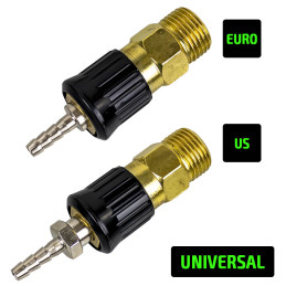 RACCORD RAPIDE AVEC FIXATEUR FEMELLE  UNIVERSEL- FILETAGE INTERNE 3/8”