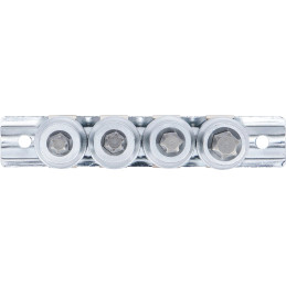 Jeu de douilles à embouts | 12,5 mm (1/2") | Profil T (pour Torx) T40 - T55 | 4 pièces