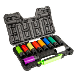 JEU DE 10 DOUILLES À CHOC DE 1/2" POUR EXTRACTION DE ROUES
